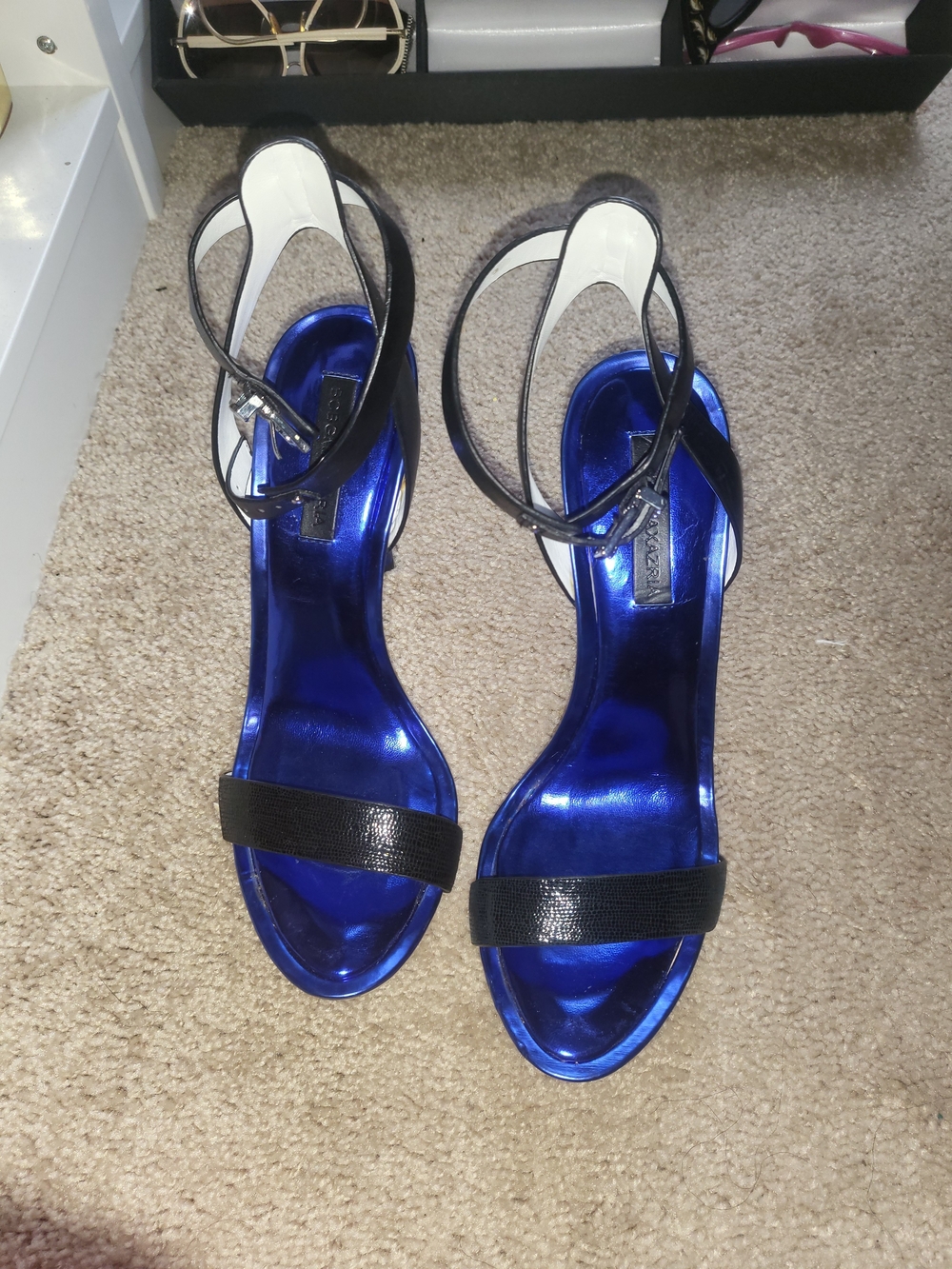 BCBG "Ma-Finite" Metallic Heels